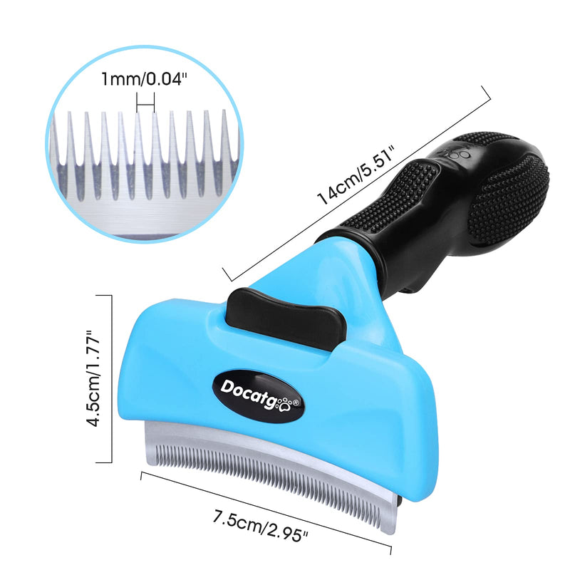 Dog Brush for Shedding, Docatgo Pet Brush Cat Hair Remover Professional Grooming Supplies Deshedding Brush Tool for Long Short Haired Pets Reduces Shedding by up to 95% Puppy Rabbit Combs for Grooming - PawsPlanet Australia