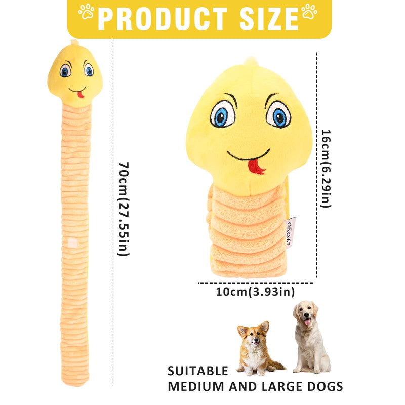 Dog toy intelligence, interactive dog toy puzzle, squeaky plush chew toy for puppies dogs, sniffing carpet pets toy, for food search instinct training, stress relief yellow - PawsPlanet Australia