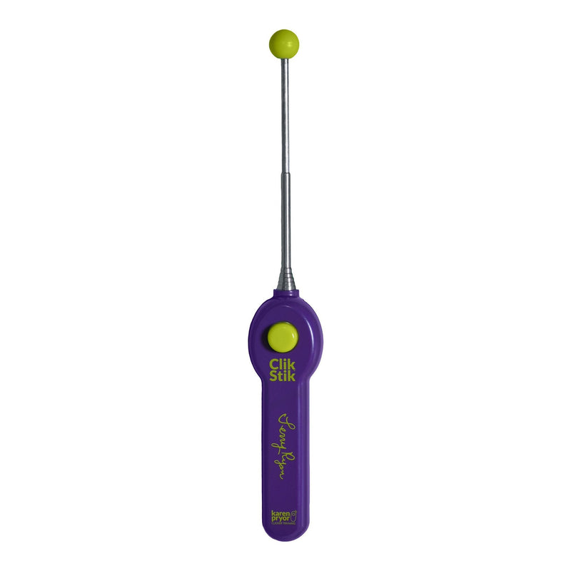 Karen Pryor Clicker Training Terry Ryan Clik Stik for Pet Training Purple - PawsPlanet Australia