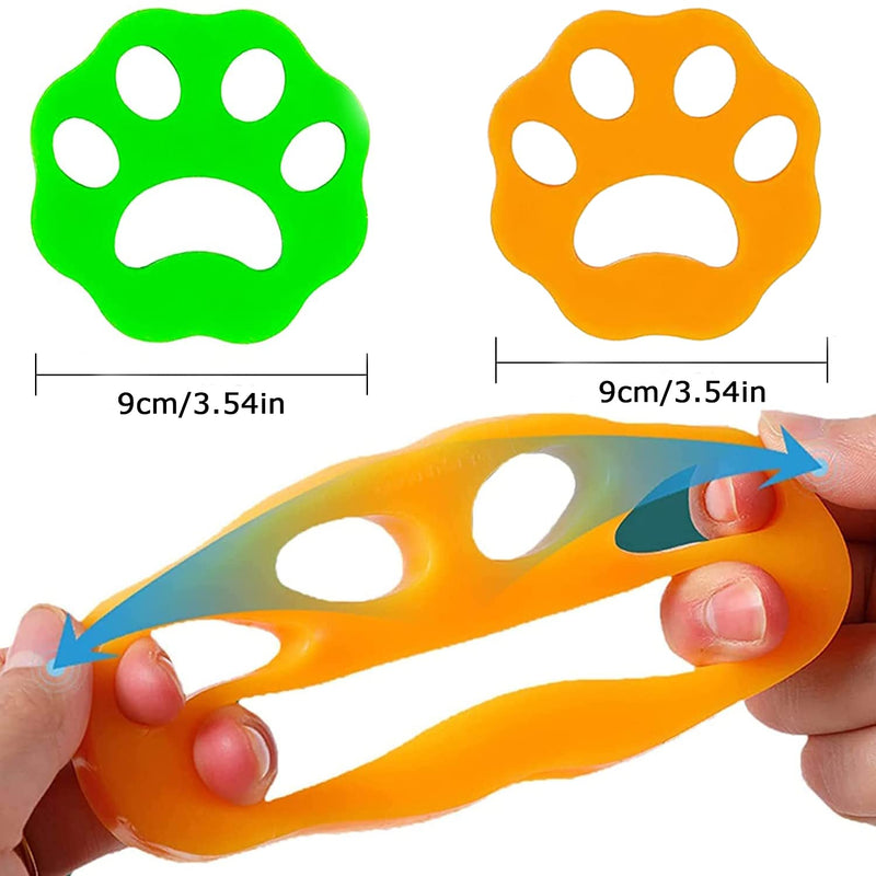 BTkviseQat Pet Hair Remover Washing Machine Pack of 6 Cat Hair Remover, Reusable Pet Hair Lint Paw Dog Hair Washing Machine, Lint Balls Washing Machine Pet Hair Remover for Pet Hair/Laundry - PawsPlanet Australia