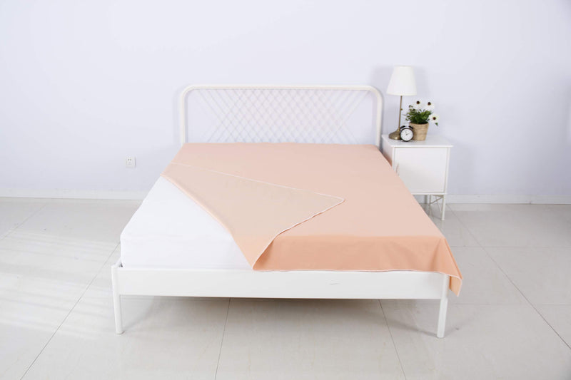 SILLY LEGACY Thin Reversible Waterproof Protective Cover or Liner for Bed or Couch, for Dogs and Cats (Twin 82 x 55, Peach) Twin 82 x 55 - PawsPlanet Australia