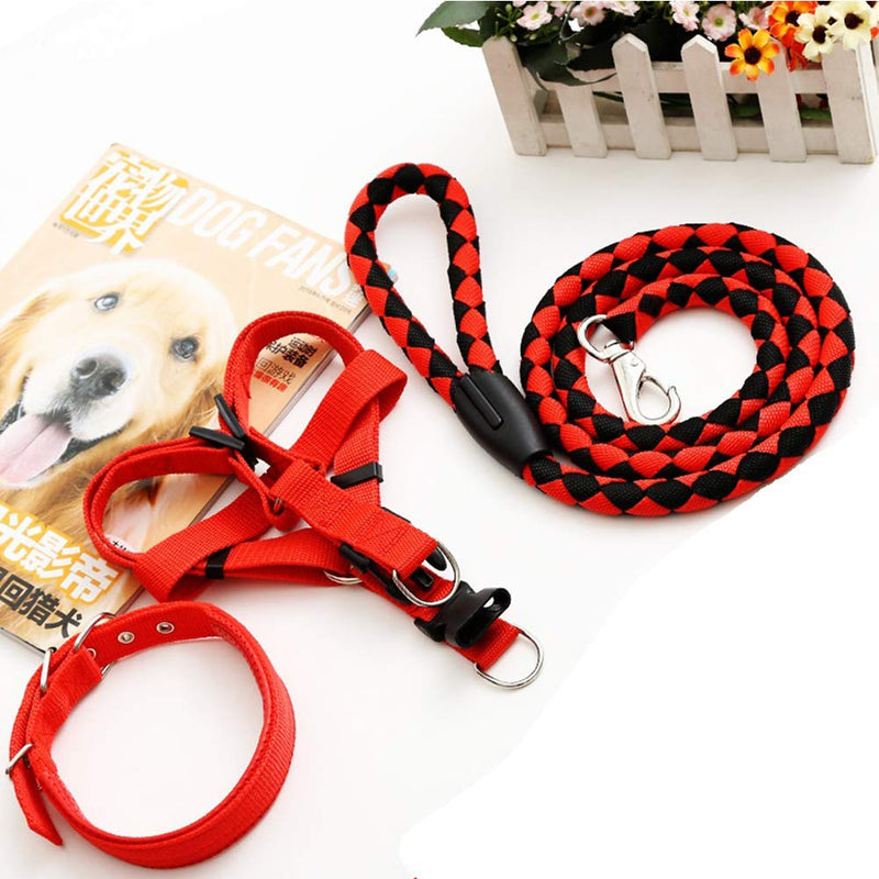 Homieco Nylon Weave Dog Leash, Dog Collar Harness, Dog Vest Harness, Dog Lead and Collar, Dog training leash for Small and Medium Dogs XL - PawsPlanet Australia