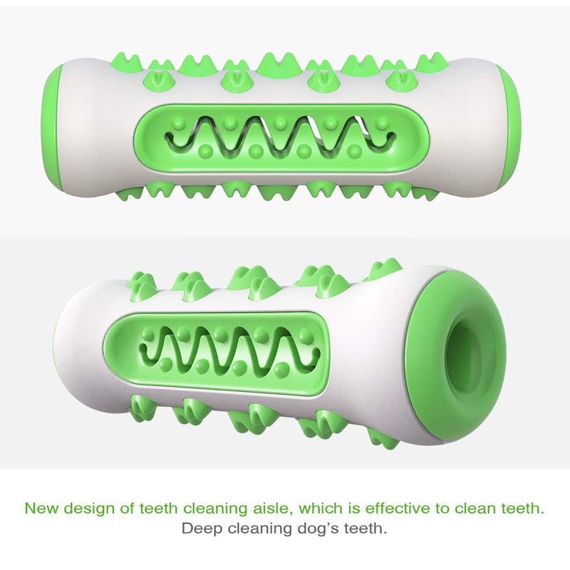 NCONCO Dog Toothbrush Stick Pet Soft Rubber Dog Teeth Cleaning Brush Dog Toothbrush Chew Toy Dental Care Green - PawsPlanet Australia