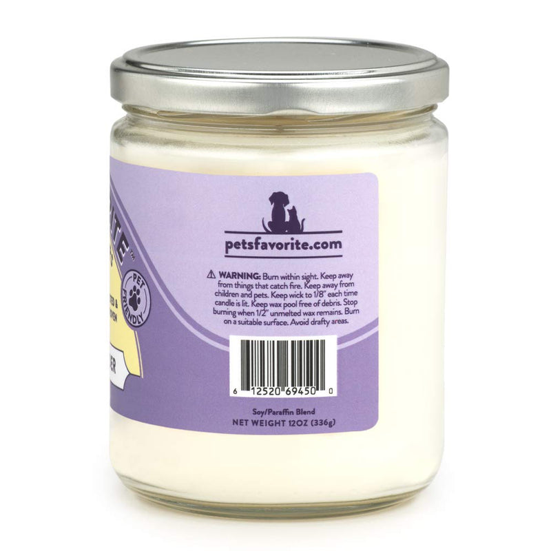 [Australia] - Pet's Favorite - Tested & Proven - Odor Eliminating Candle in 4 Great Fragrances, Pet-Friendly Scented Candle – 70-Hour Burn Time, Cotton Wick - Calming Lavender Pack of 1 