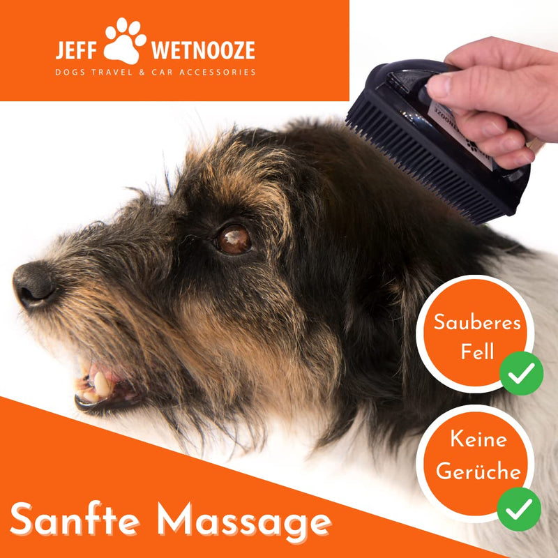 Jeff Wetnooze Silicone Brush Black, Lint Brush and Pet Hair Remover for Upholstery, Car Seats, Carpets and Clothing Plus Grooming (Black) - PawsPlanet Australia