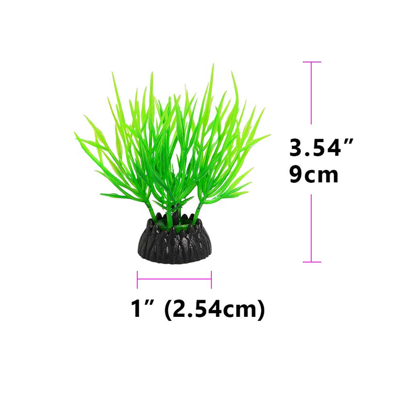 Quickun Pack of 12 Artificial Plastic Plants Set Aquarium Decor Fish Tank Ornament Decoration Cs45 - PawsPlanet Australia