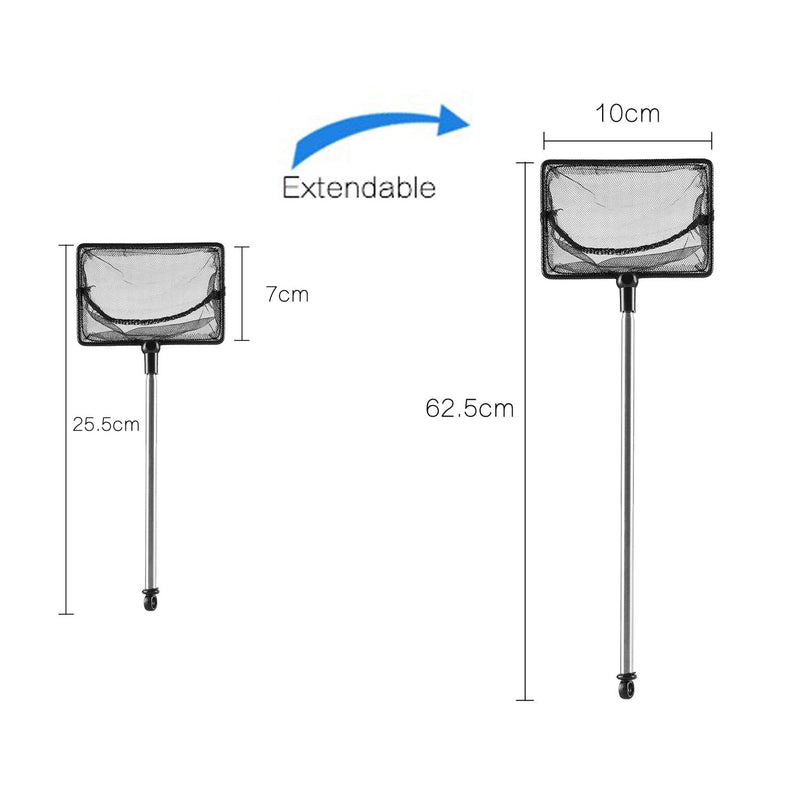 [Australia] - NCElec Small Fish Net Long Handle,Siphon Fish Tank Cleaner Pump 