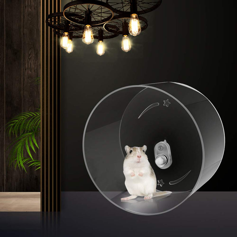 Zacro Hamster Exercise Wheel - Wall-Mounted Silent Running Wheel for Hamsters, Gerbils, Mice and Other Small Pets - 8.7'' - PawsPlanet Australia