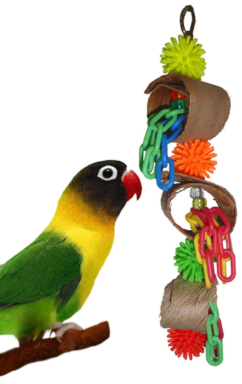 Fetch-It Pets 2 Pack Bird/Parrot Ring Toss & Fiesta Foraging Toys Suitable for Small Parakeets, Cockatiel, Conures, Finches, Budgie, Macaws, Parrots, Love Birds - PawsPlanet Australia