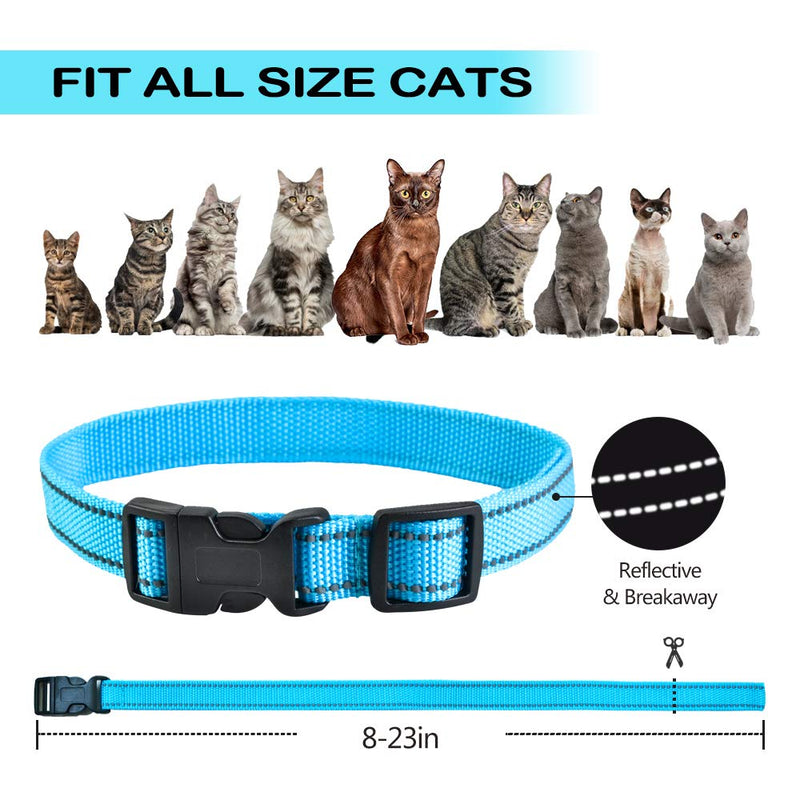 Paipaitek Cat Shock Collar,Automatic Trainer Collar for Cats Prevent Meowing Designed,Sound Vibrate and Shock 3 Working Modes for Cats and Kittens - Waterproof & Rechargeable Blue - PawsPlanet Australia