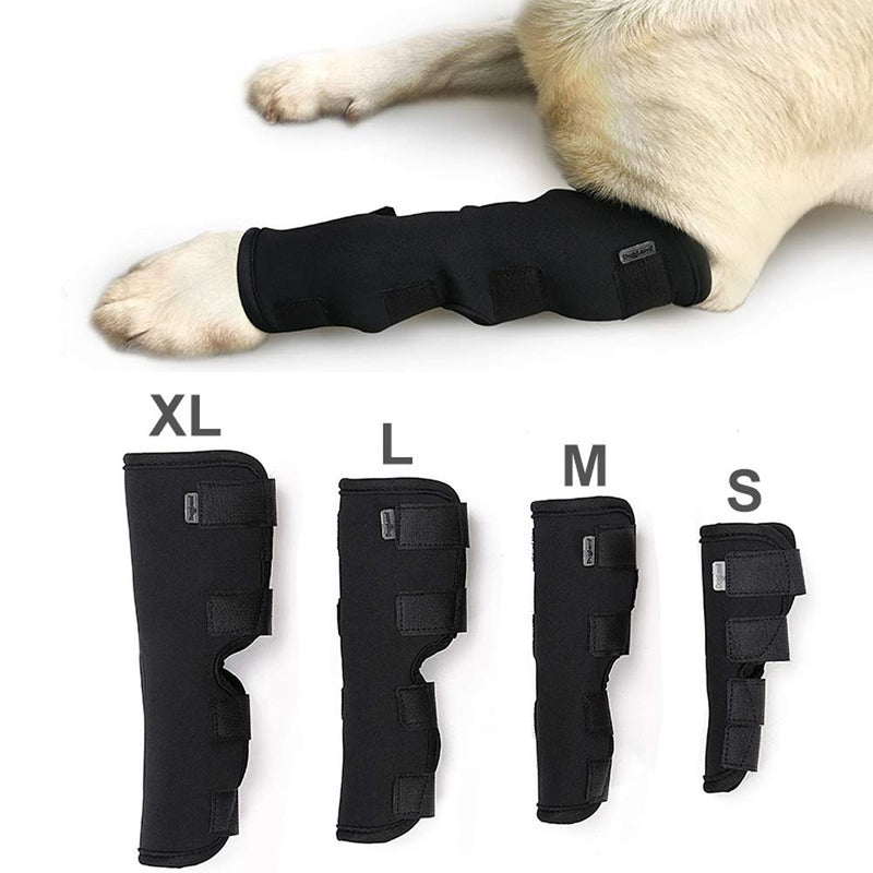 Vagasi 2 Pack Dog Hock Brace Rear Leg Joint Wrap Hock Joint Compression Supportive for Sprain Wounds Injury Healing M - PawsPlanet Australia