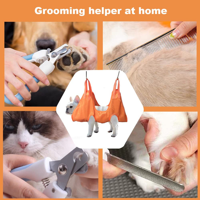 GOTMOT Dog Grooming Hammock Pet Grooming Helper Towel for Cats & Dogs, Pet Bath Towel for Bathing Washing Grooming Trimming Nail Clipping for Cats & Dogs Small - PawsPlanet Australia