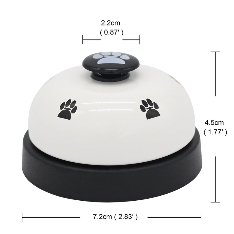AK KYC 2 Pack Training Bells for Pet Potty Training Bell for Dogs Puppy Doorbells Pet Communication Device Dog Interactive Toys Black - PawsPlanet Australia