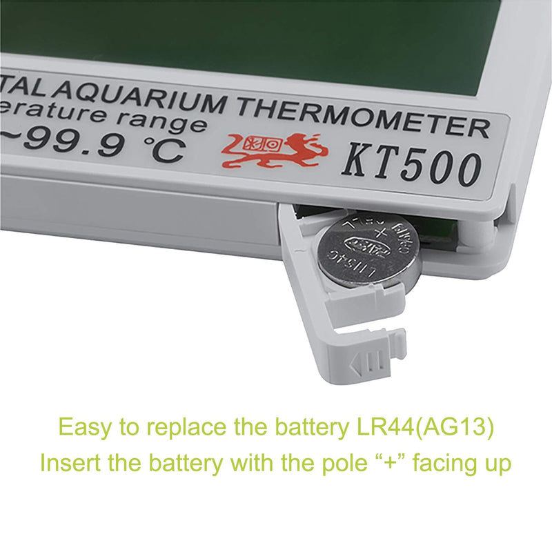 Aquarium Thermometer, Terrarium Water Temperature Digital Fish Tank Thermometer with Large LCD Display, Accurate Temperature Reading for Aquarium Terrarium Amphibians, Cordless Thermometer - PawsPlanet Australia
