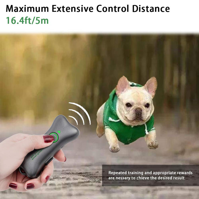 WERPOWER Anti Dog Barking Device Ultrasonic Dogs Bark Stopper, Dog Training Tool Rechargable Handheld Anti-Bark Device Safe & Human Indoor Outdoor Training For Small Large Dogs (green) - PawsPlanet Australia