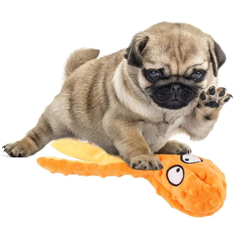 Qanye 2 pieces squeaky toys for dogs, dog toys, plush dog toys, dog toys without filling, for cleaning teeth, suitable for small and medium dogs - PawsPlanet Australia