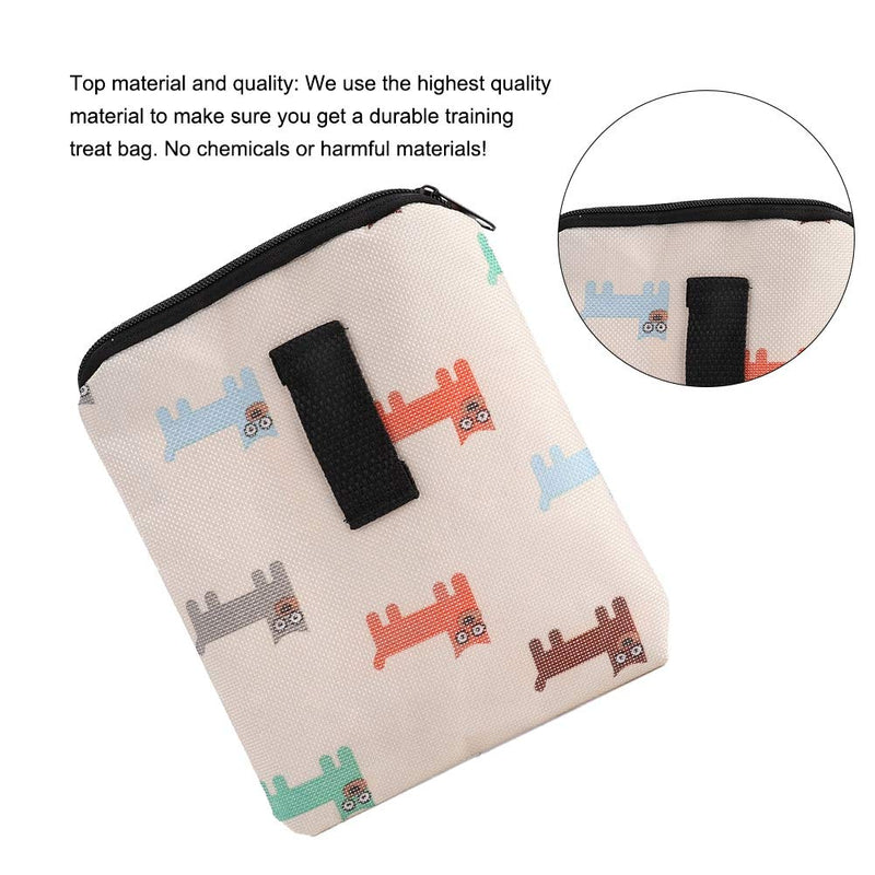 Lantro JS Multi-Use Durable Portable Dog Treat Bag, Lightweight Dog Treat Training Pouch, for Professional Training Pets(Beige) Beige - PawsPlanet Australia