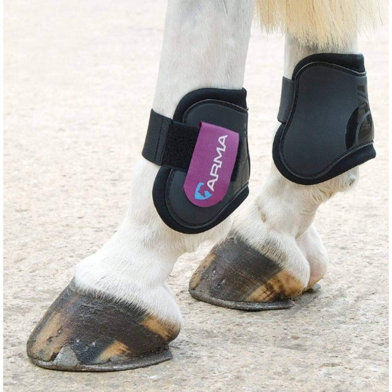 [Australia] - Shires Arma Fetlock Boots (Black/Plum, Pony/Cob) 