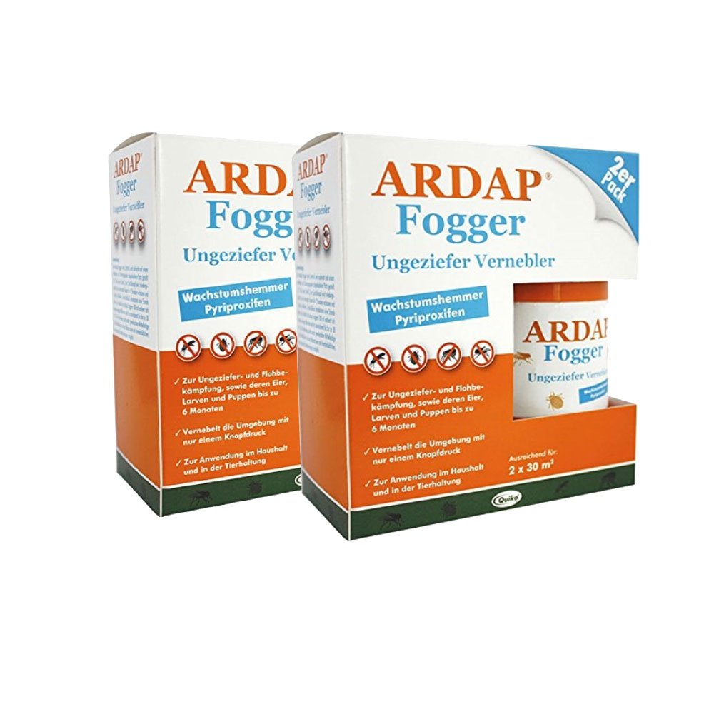 4 x 100ml Ardap Fogger economy pack vermin nebulizer for 4 rooms 30 m² each 4 x 100 ml - PawsPlanet Australia