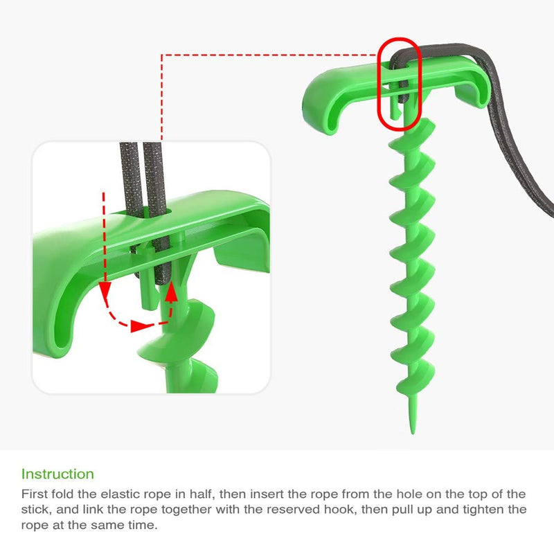 [Australia] - Dog Tie Out Cable - Dog Stake with Dog Toys for Aggressive Chewers,Dog Leash for Small Medium Large Dogs Tie Out Cable Great for Camping or the Garden, Suitable for Harness, Leash & Chain Attachments Green 