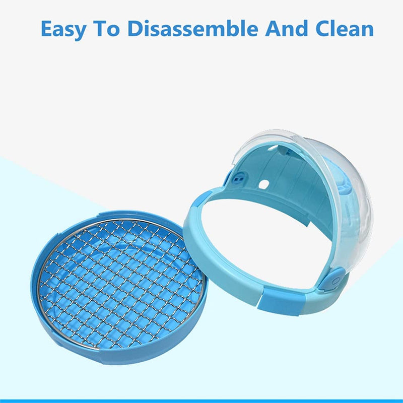 Bird Carrier with Handle - Parrot Carrier Lightweight Portable Pets Suitcase Transparent Breathable Warm Nest Bed for Parakeet Macaw Cockatiels Conure Lovebird Parrot Birds Accessories Blue - PawsPlanet Australia