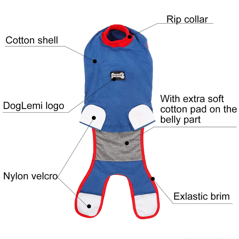 Rantow After Surgery Dog Recovery Suit Female/Male E Collar Alternative Dog Suit Medical Pet Puppy Wear - Protects Wounds Bandages, Aids Hot Spots and Anti Anxiety (XS) XS - PawsPlanet Australia