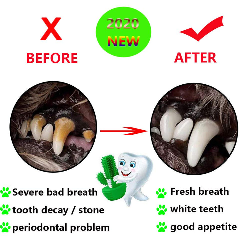 Autbye Dog Toothbrush Chew Toy Dog Toothbrush Stick Milk Flavor,Puppy Brushing Dental Oral Care for Medium Large Dogs Pets - PawsPlanet Australia