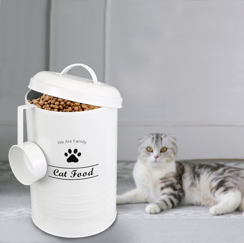 Pethiy Cat food container - Pets Good Cat Food Storage Canister, 4lbs Capacity - Scoop Included - PawsPlanet Australia
