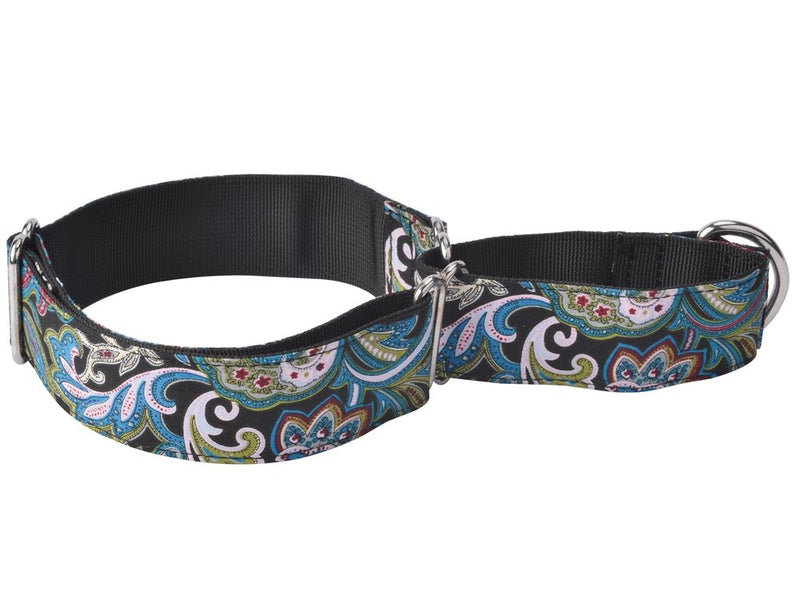 [Australia] - EXPAWLORER Martingale Collars for Dogs Adjustable Training Heavy Duty Nylon Collar for Walking Hiking Running with Pattern for Medium to Large Dog 14-24"/1.5" Pattern:Leaf 