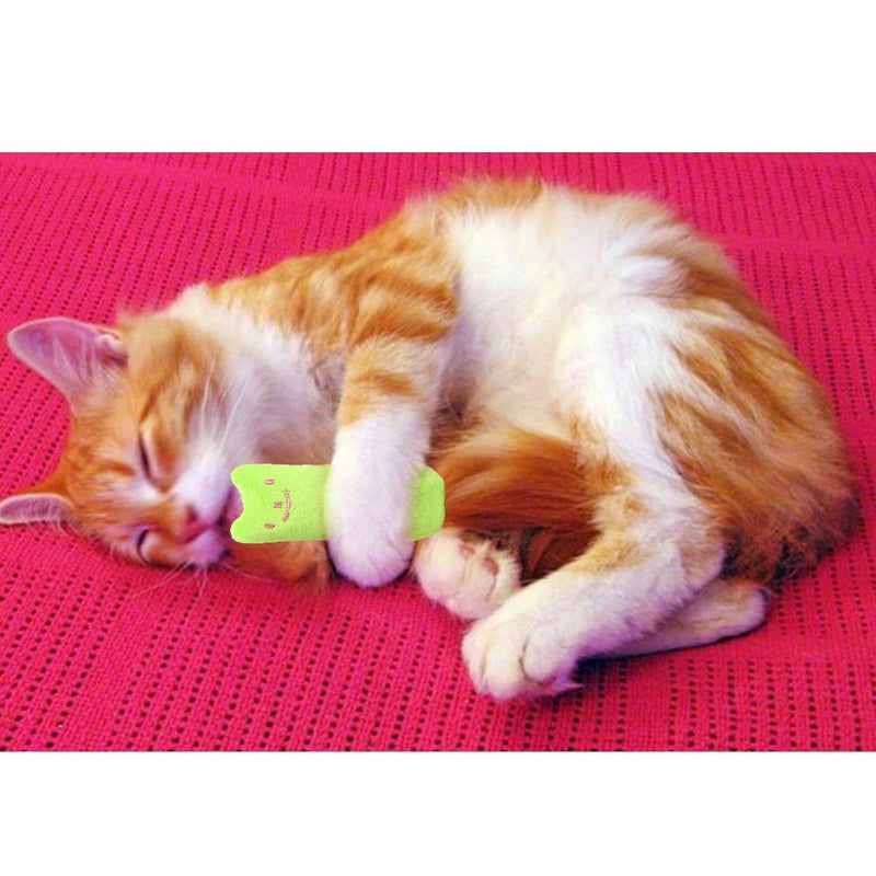SwirlColor Catnip Toys for Cats Kittens, 4Pcs Catnip Chew Toy Soft Interactive Safe Useful Catnip Chew Toy- Orange, Gray, Blue, Green - PawsPlanet Australia