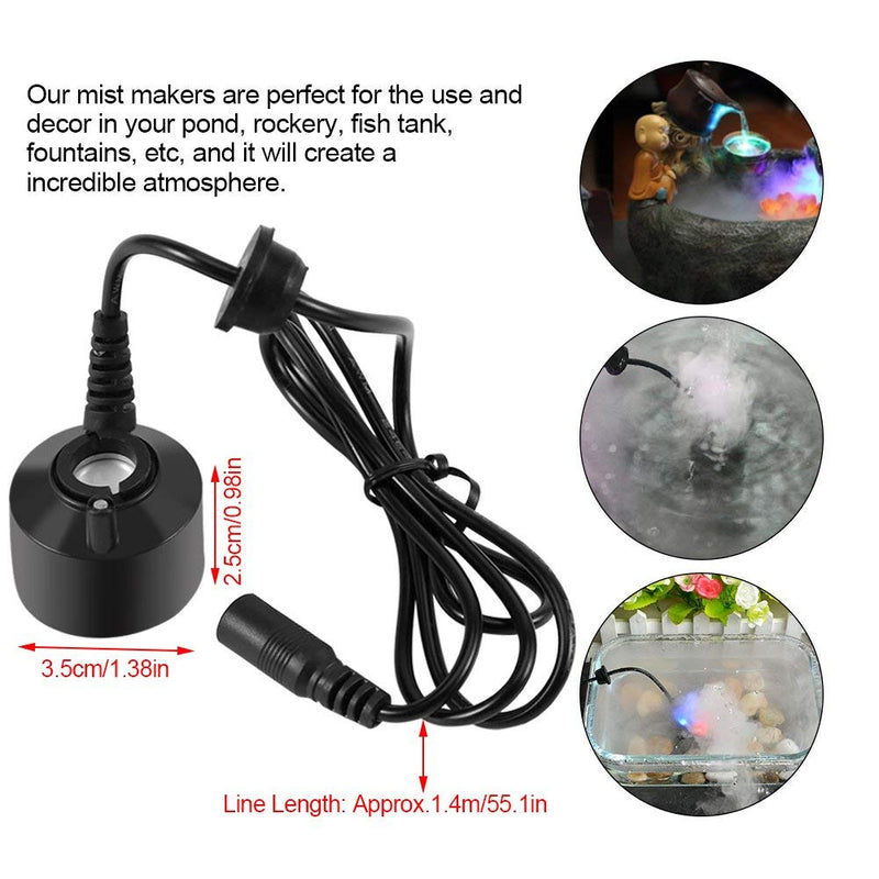 Mini Mist Maker Water Fountain Pond Fish Tank Creating Atmosphere for Garden Office Home Room Car - PawsPlanet Australia