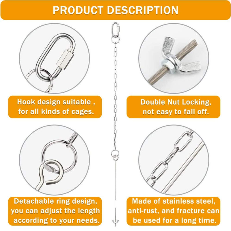 [Australia] - AprFairy Chicken Veggies Skewer Fruit Holder, Chicken Swing Climbing Ropes & Bell Ball Toys, Hanging Pet Feeder Toys Chicken Coop Supplies Suitable for Hens, Chicken 