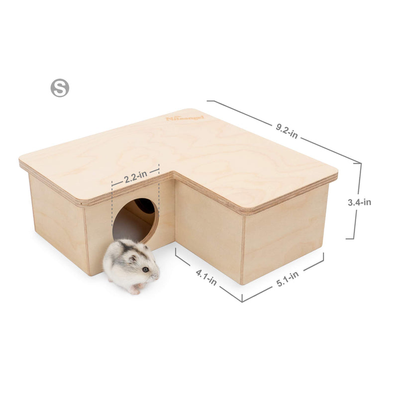 Niteangel Multi-Chamber Hamster House Maze: - Multi-Room Hideouts & Tunnel Exploring Toys for Hamster Gerbils Mice Lemmings 3-Room Small - PawsPlanet Australia