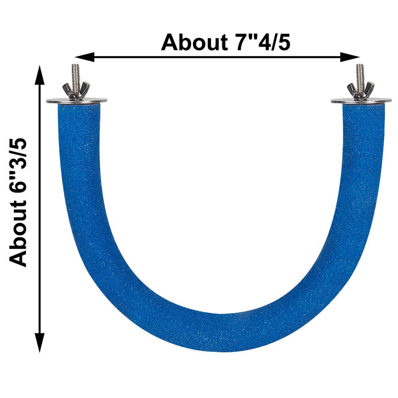 [Australia] - FinYii Parrot Perch, Natural Bird Cage Toys Supplies for Small Medium Birds - Cockatiel Lovebird Conure African Grey 