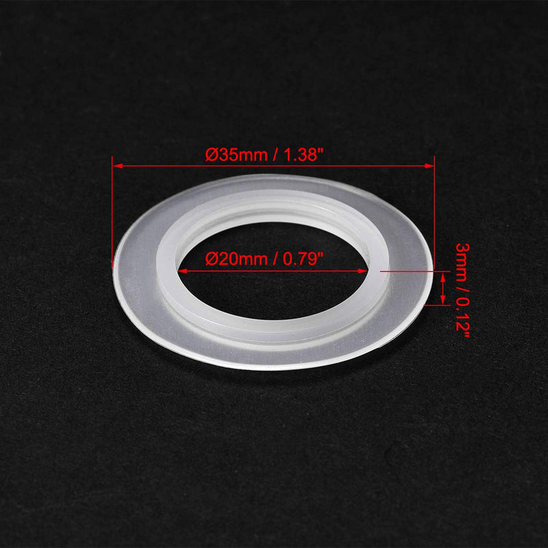 [Australia] - uxcell Silicone Kitchen Bathroom Strainer Washer Drain Gasket 35mm OD White 