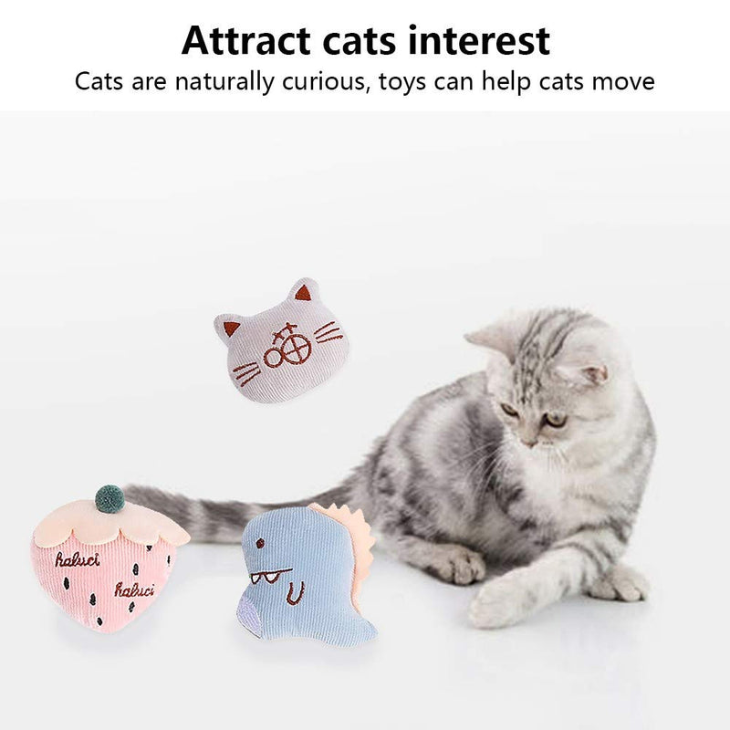 AILOVA Cat Plush Toy, Catnip Cat Puppet Toy Funny Cat Toy for Indoor Cat Kitten Play Teeth Cleaning Playing Chewing #2 - PawsPlanet Australia
