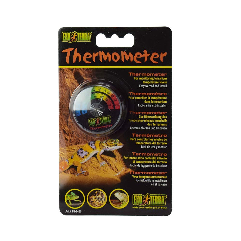 Exo Terra Dial Thermometer Blacks &amp; Grays - PawsPlanet Australia