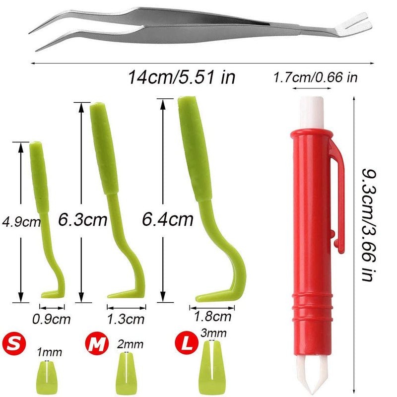 EIKLNN 7 Pieces Tick Remover Tool Kit, Fleas Ticks Remover Kit, Tick Removal Tool Set, for Pet Dogs Cats Horses and Humans, with Plastic Ticks Hook,Magnifier,Tick Comb,Tick Tweezers,Tick Removal Pen - PawsPlanet Australia