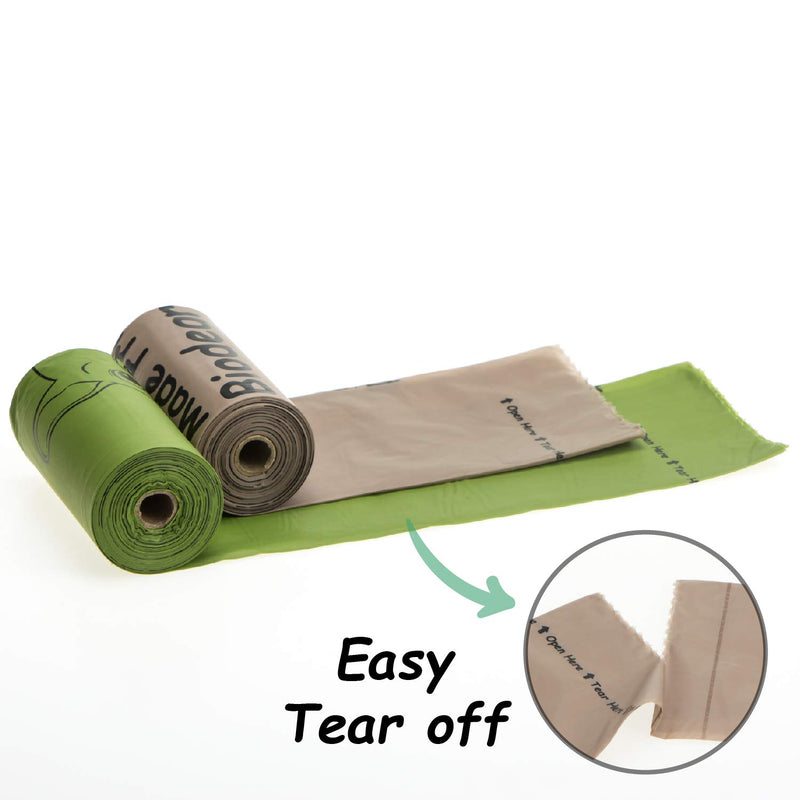 Greener Walker Poop Bags for Dog Waste-540 Bags,Extra Thick Strong 100% Leak Proof Biodegradable Dog Waste Bags Brown - PawsPlanet Australia