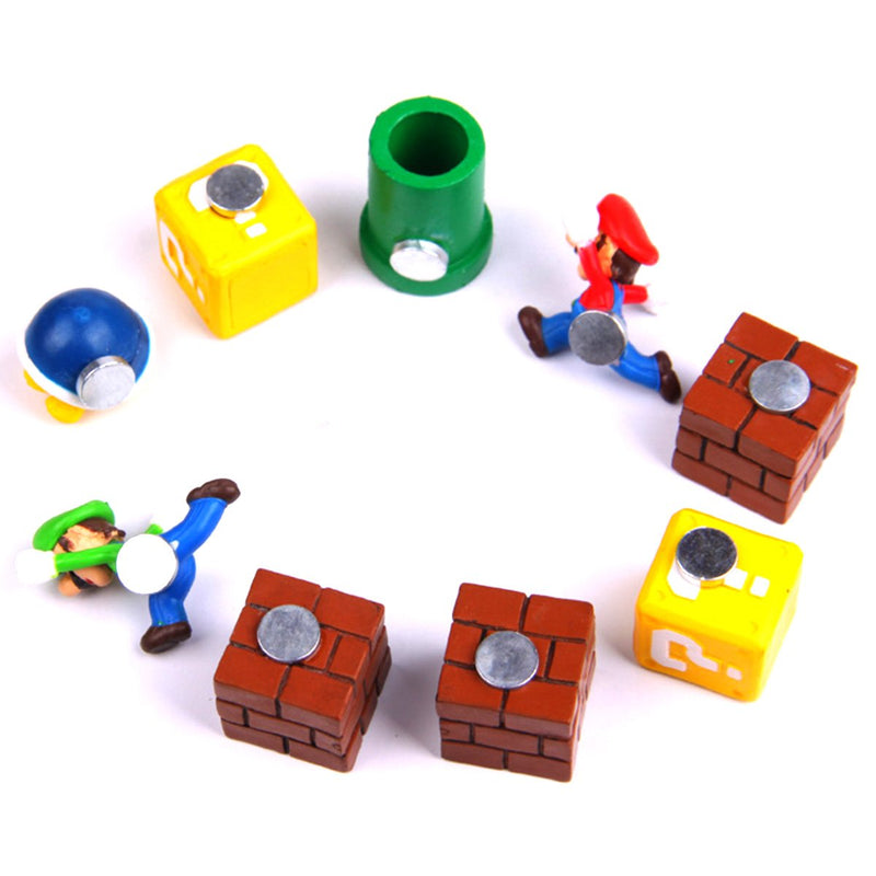 14 Pcs Mario Fridge Magnets Set, Refrigerator Magnets, Office Magnets/Calendar Magnet/Whiteboard Magnets/Mario Decorative Refrigerator Magnets Kitchen Kit - PawsPlanet Australia