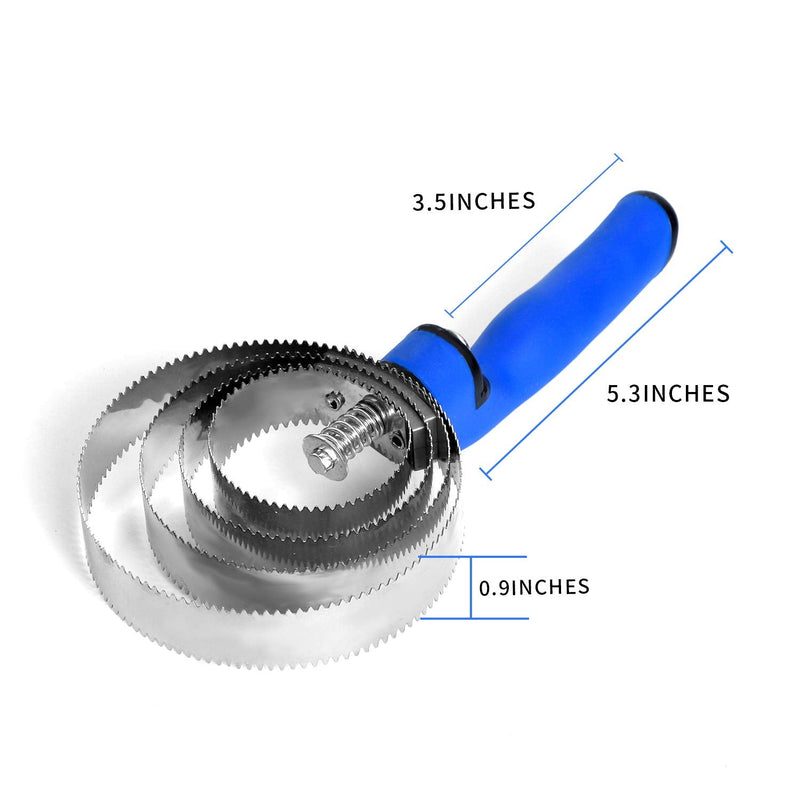 BOTH WINNERS Reversible Stainless Steel Curry Comb with Soft Touch Grip Royal Blue - PawsPlanet Australia