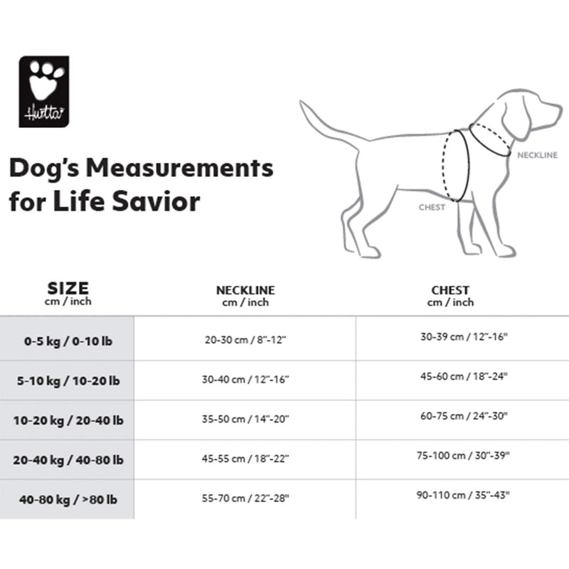 Hurtta Life Savior PFD, Dog Life Jacket/Vest for Maximum Safety 0-10 lbs Coral Camo - PawsPlanet Australia