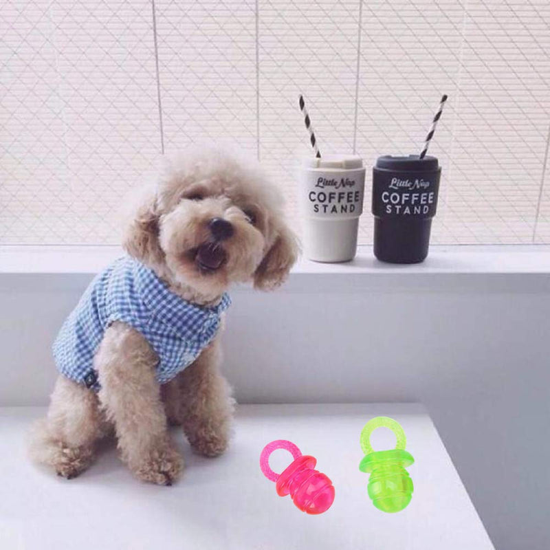 N\A 3Pcs Dog Chew Toys Puppy Pacifier Extra Chew Training Fetch Toys Pet Molar Bite Toy for Pet Puppy Dogs Cats - PawsPlanet Australia