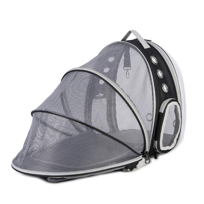 Balacoo Expandable Cat Carrier Backpack Space Capsule Transparent Bubble Pet Carrier Outdoor Pet Cat Dogs Carrier for Small Dog Pet Cat Hiking Traveling (Black) - PawsPlanet Australia