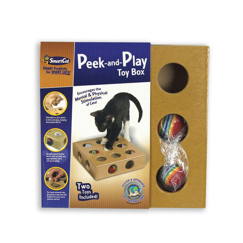 Smart Cat Peek and Play Toy Box - PawsPlanet Australia