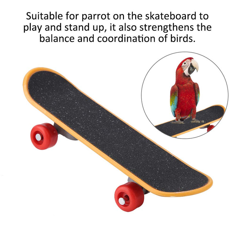 Parrot Skateboard Toys, Pet Bird Funny Training Playing Interactive Toy Birds Standing Perch Cockatiels Educational Stand Toys for Birds Parrots Small Conures - PawsPlanet Australia