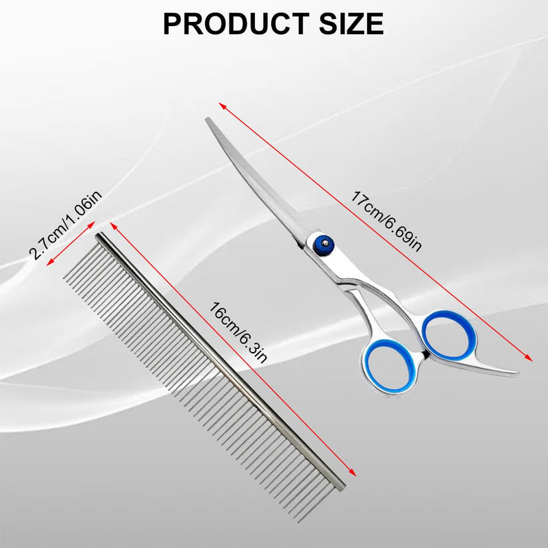 Dog scissors, thinning scissors for dogs, pet steel comb, dog scissors, trimming knife for dogs, dog comb, dog comb, dog claw cutter, dog scissors fur scissors, for dogs, cats - PawsPlanet Australia