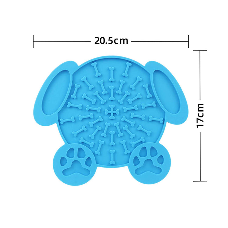 SUOXU Dog Lick Mats,Pet Slow Feeder Dog Lick Pad,Bath Lick Pad Perfect For Dogs and Cats to Serve Treats, Yogurt, or Peanut Butter (Blue) Blue - PawsPlanet Australia