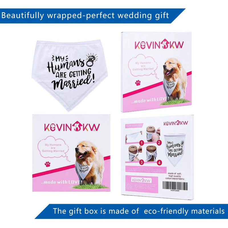 My Humans are Getting Married-Dog Bandana, Wedding Dog Bandana, Wedding Photo Prop, Dog Engagement Announcement,Bridesmaid Proposal,Bridesmaid,Pet Accessories - PawsPlanet Australia