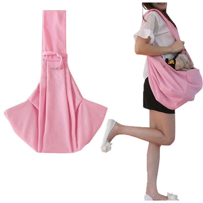 [Australia] - Grtdrm Pet Sling Carrier Bag Travel Tote for Cats Dogs, Up to 16 lbs Pink 